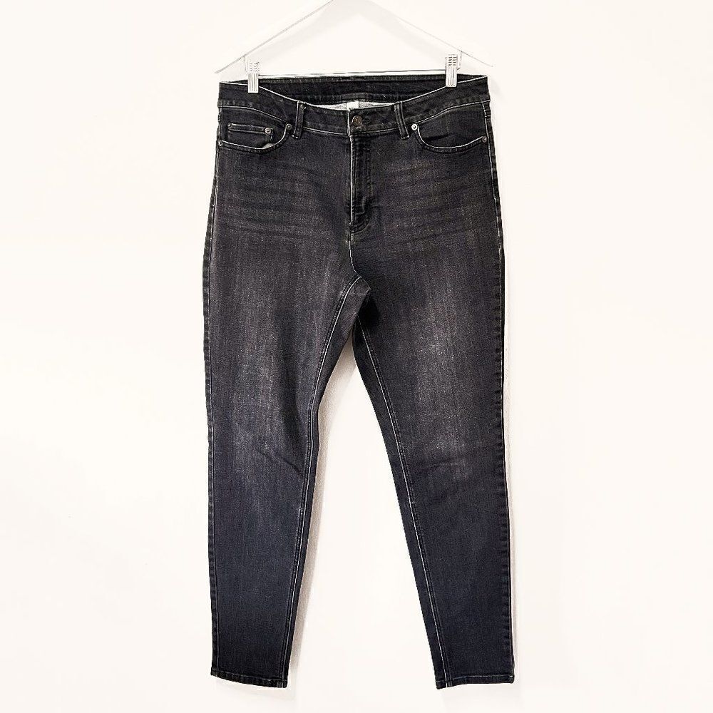 L.L. Bean Washed Black BeanFlex Skinny Leg Jeans